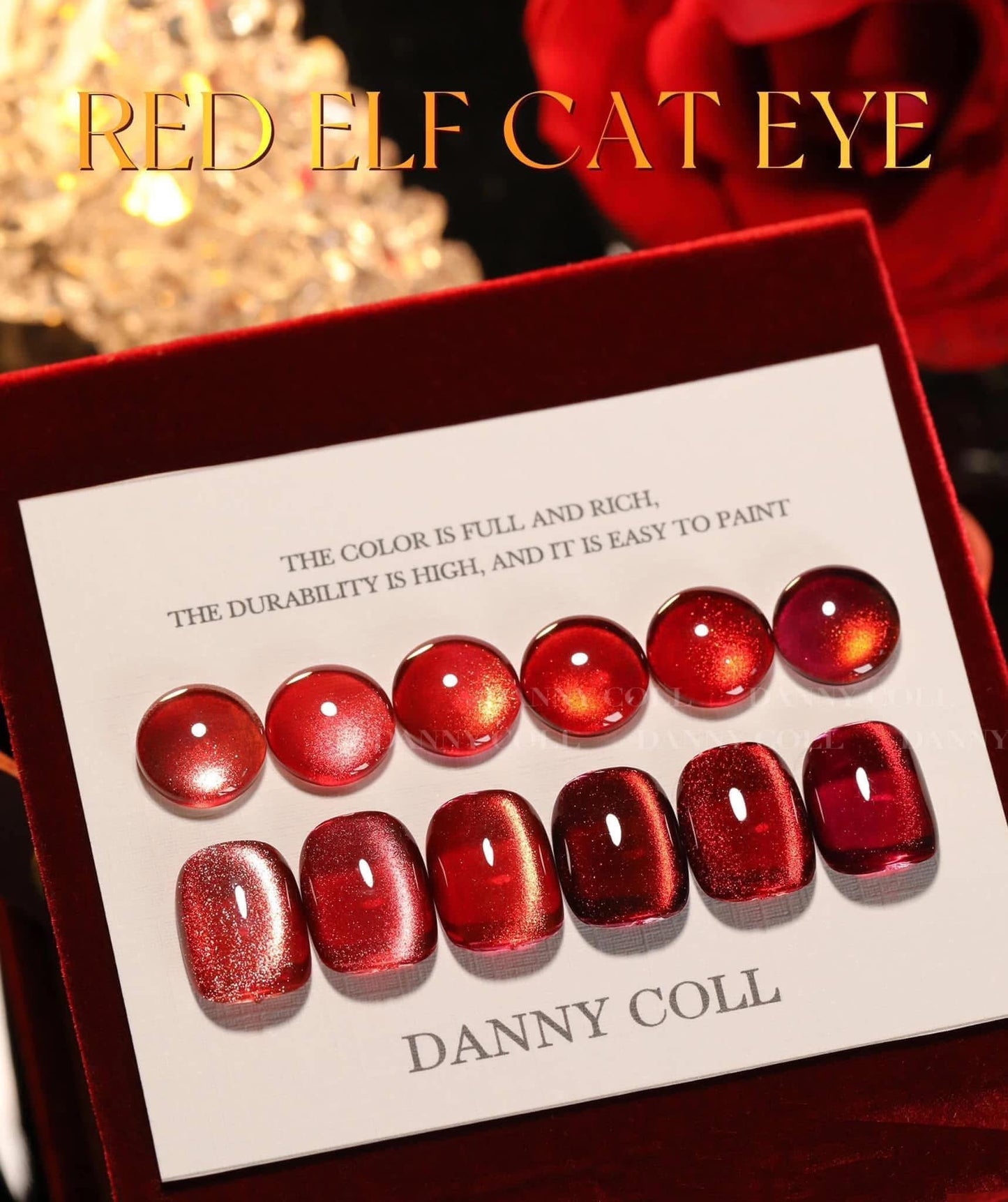 DANNY COLL Cat Eye 8 Red Color