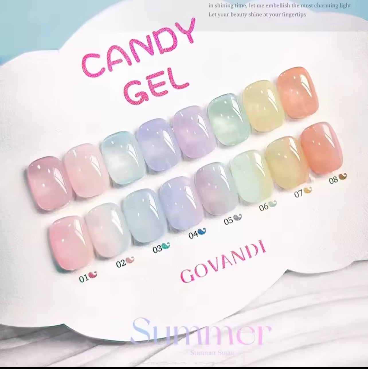 GOVANDI Candy Gel 8 Colors Collection