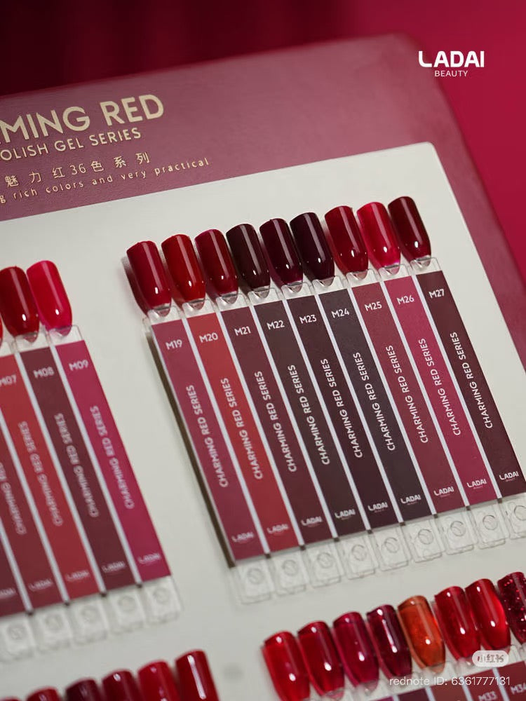 LADAI Charming Red Collection for Christmas- 36 Colors