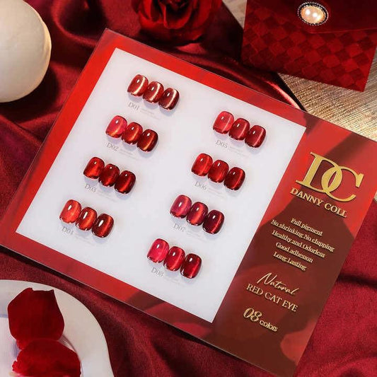 DANNY COLL Cat Eye 8 Red Color