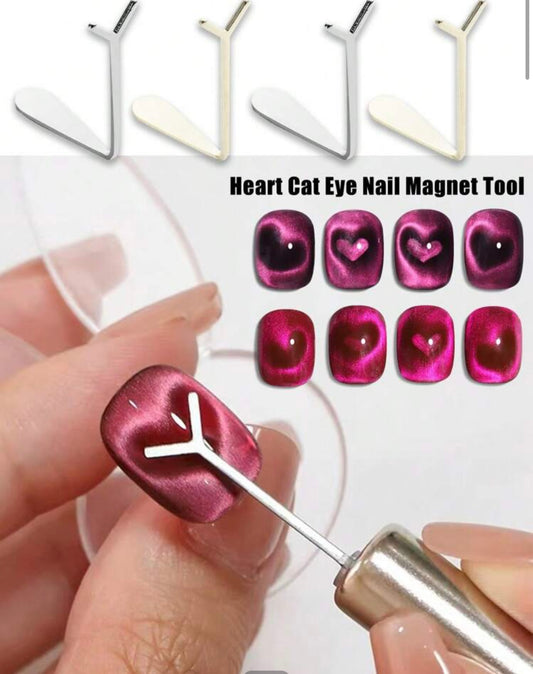 Y-shape Cat Eye Magnet 3D Love Heart Effect