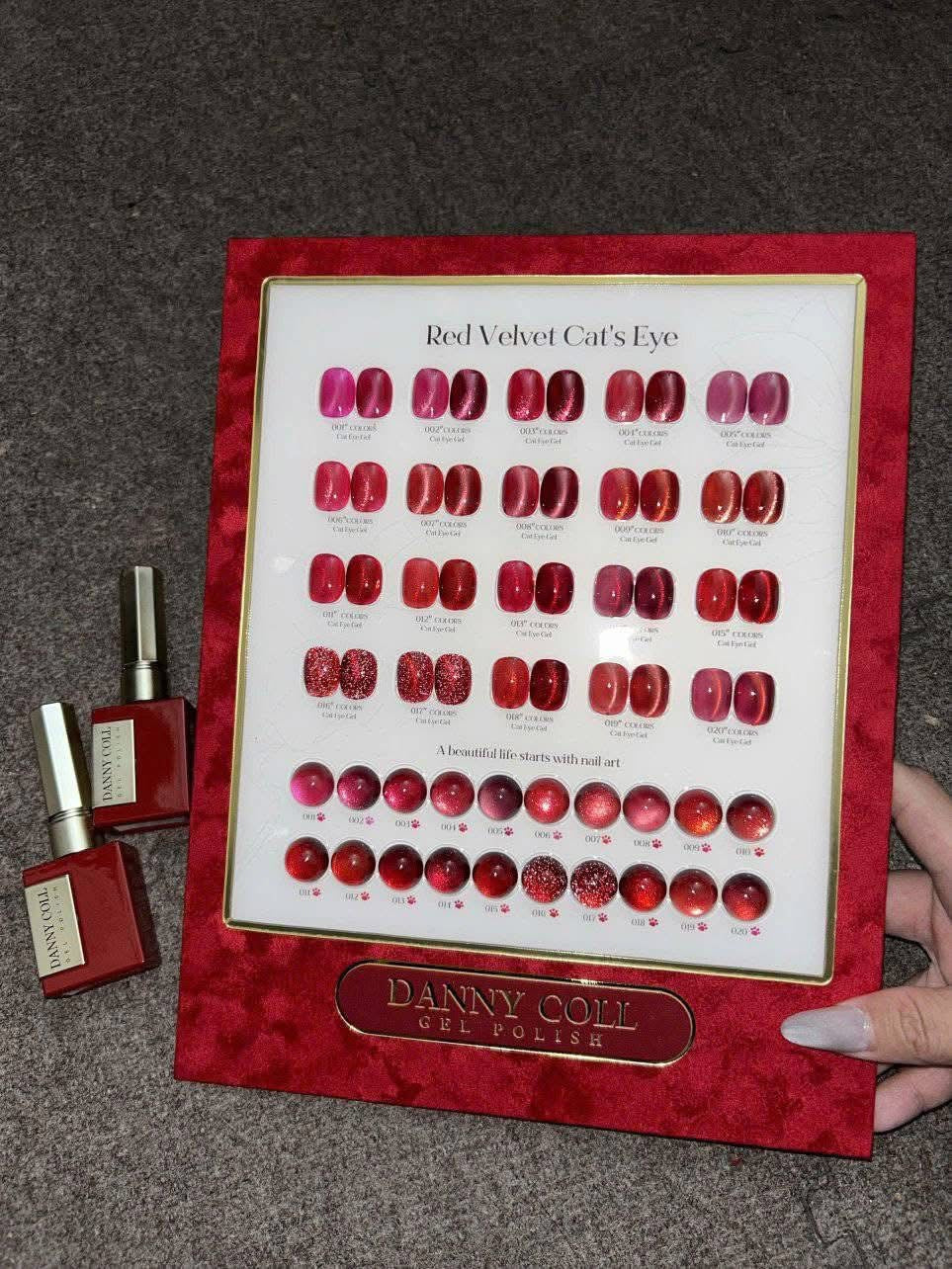 DANNY COLL Red Velvet Cat Eye - 20 Colors Collection